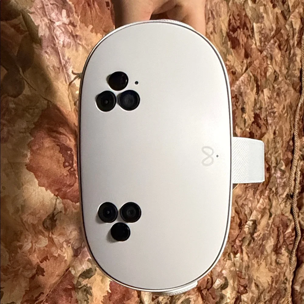 VR Headset and Controllers - White and Black